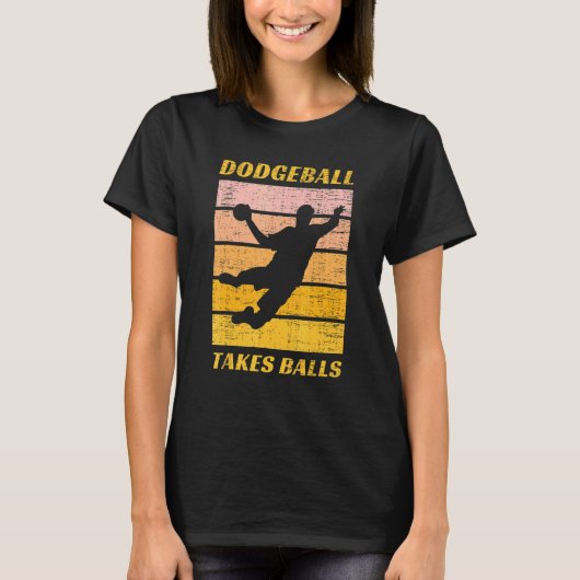 T-shirt Dodgeball prend des balles Joueur d'équipe Ball Ga (Devant)