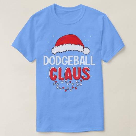 T-shirt Dodgeball Santa Claus Costume correspondant à Noël (Design devant)
