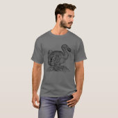 T-shirt Dodo Bird Dessin Vintage Retro (Devant entier)