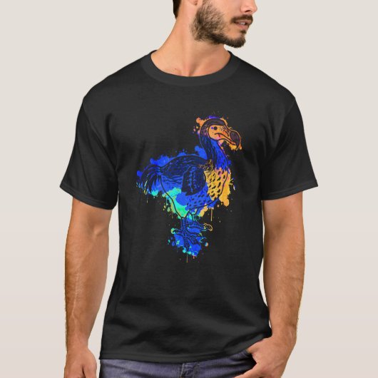 T-shirt Dodo Bird Extinct Prehistoric Animal Mauritius Col (Devant)
