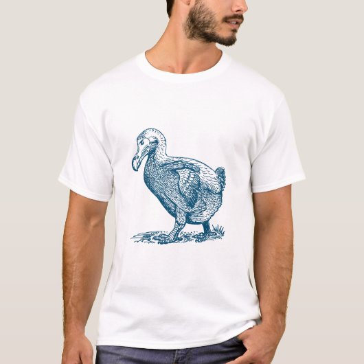 T-shirt Dodo Bird - Ocean Blue (Devant)