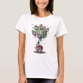 T-shirt Dodo en Teacup avec libellules (Devant)