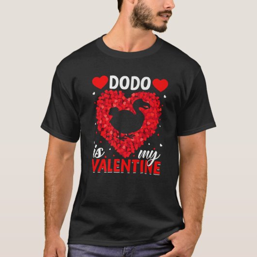 T-shirt Dodo Est Mon Saint Valentin Amour Coeurs Dodo Oise (Devant)