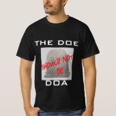 T-shirt DOE not DOA—Soutenir l'éducation publique dans le  (Devant)