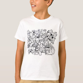 T-shirt doedle art voor kinderen