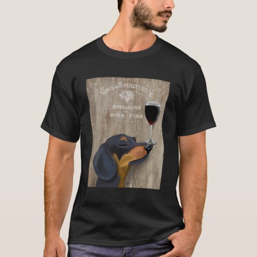 T-shirt Dog Au Vin Dachshund (Devant)