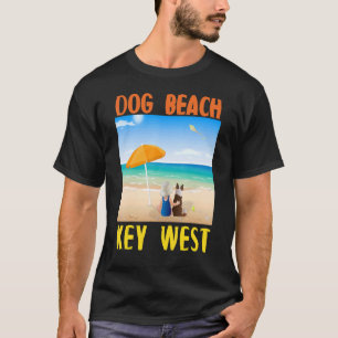 T-shirt Dog Beach Key West Florida Keys mignonne Chien Et