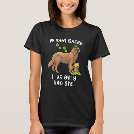 T-shirt Dog Beers Golden Retriever Irish St Patrick S Day (Devant)