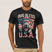 T-shirt Dog Bless USA (Devant)