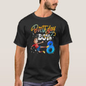 T-shirt Dog Boy 8 Year Old Soccer Player 8th Birthday (Devant)