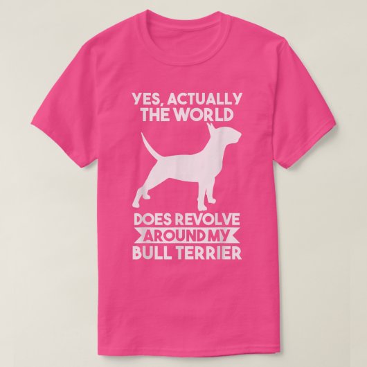 T-shirt Dog Bull Terrier (Design devant)