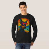 T-shirt Dog Cool Doberman Pinscher Sunglasses (Devant entier)