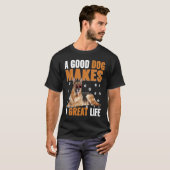 T-shirt Dog Crazy Humor Plus Size Graphic (Devant entier)