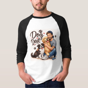 T-shirt Dog Dad – Cadeau drôle pour amateur de chi