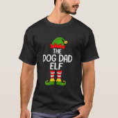 T-shirt Dog Dad Elf Xmas Matching Family Elf Squad Christm (Devant)