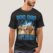 T-shirt Dog Dad The Man The Myth The Legend - Personalized (Devant)
