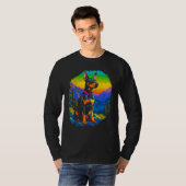 T-shirt Dog Doberman Pinscher Hike (Devant entier)