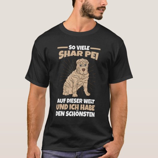 T-shirt Dog Dog Friends Shar Pei (Devant)