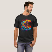 T-shirt Dog German Shorthaired Pointer Surf (Devant entier)