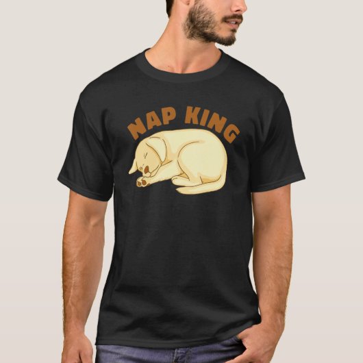 T-shirt Dog Golden Retriever Nap Sleeping Sleep Pajama Nig (Devant)