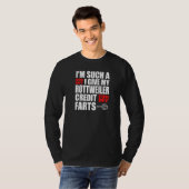 T-shirt Dog Guy Rottweiler Fart Joke for Men Boy Rottweile (Devant entier)