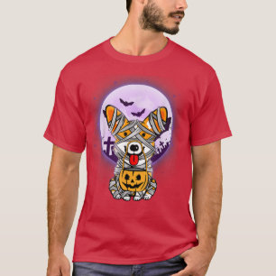 T-shirt Dog Halloween Costume Cute Corgi Mummy Pumpkin Cor