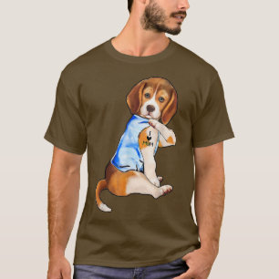 T-shirt Dog I Love Maman Tattoo Beagle Dog Lover Women Tox