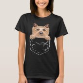 T-shirt Dog In Pocket Norwich Terrier Dog (Devant)
