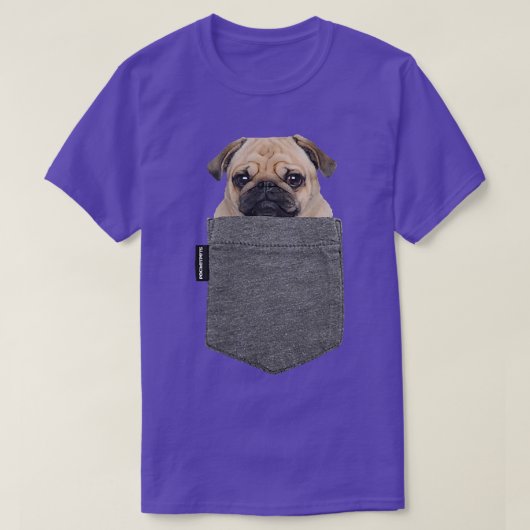 T-shirt Dog in Your Pocket T Pug (Design devant)
