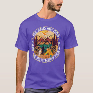 T-shirt Dog Lover Man and His Dog Best Camping Partners fa