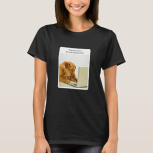 T-shirt Dog Meme Quand Vous Essayez De Faire Votre Comptab