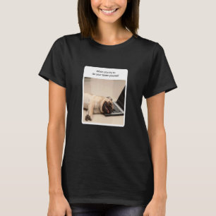 T-shirt Dog Meme Quand Vous Essayez De Faire Votre Comptab