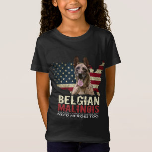 T-Shirt Dog Owner USA Lover Belgian Malinois Fu