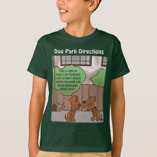T-shirt Dog Park Directions Bpy (Devant)