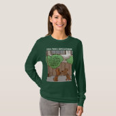 T-shirt Dog Park Directions Femmes à long feuillage (Devant entier)