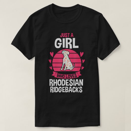 T-shirt Dog Rhodesian Ridgeback  (Design devant)