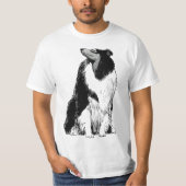 T-shirt Dog Rough Collie (Devant)