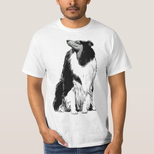 T-shirt Dog Rough Collie (Devant)