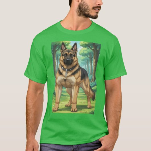 T-SHIRT DOG SHEPHERD (Devant)