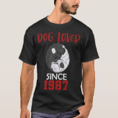 T-shirt Dog  since 1987 (Devant)