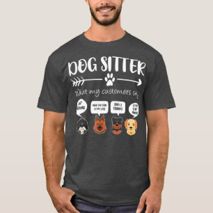 T-shirt Dog Sitter Dog Sitter Venin Funny Dog Faces