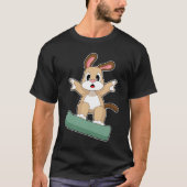 T-shirt Dog Snowboarder Snowboard Winter sports (Devant)
