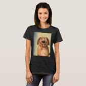 T-shirt Dog sticking out tongue goofy dog (Devant entier)