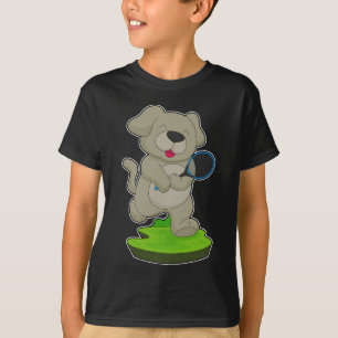 T-shirt Dog Tennis Raquette de tennis Sports