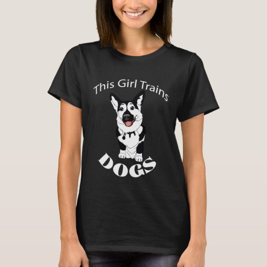 T-shirt Dog Trainer Professional Dog Training School (Devant)