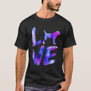 T-shirt Dog Watercolor Blue Do