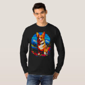T-shirt Dog Welsh Corgi Hiking (Devant entier)