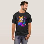 T-shirt Dog Welsh Corgi Pianist (Devant entier)
