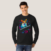 T-shirt Dog Welsh Corgi Piano (Devant entier)