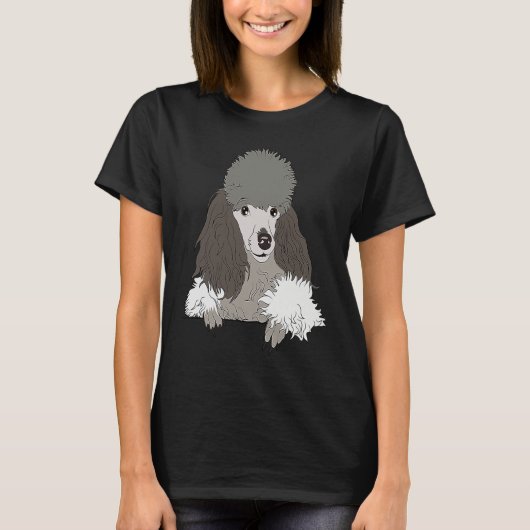 T-shirt Dog   Women's Graphic Tees Cool Poodle Men's (Devant)